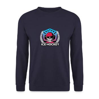 Hockey - Unisex Sweatshirt - navy - Front - Alina (178cm) & Michal (187cm)