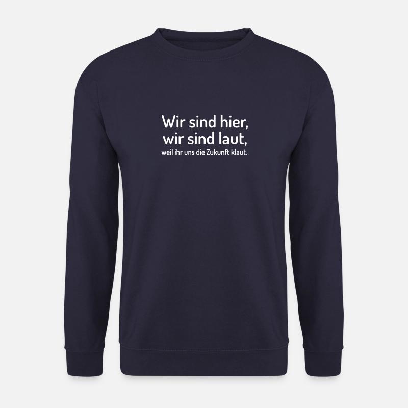KLIMASCHUTZ schüler demo freitag Zukunft future - Unisex Pullover - Navy