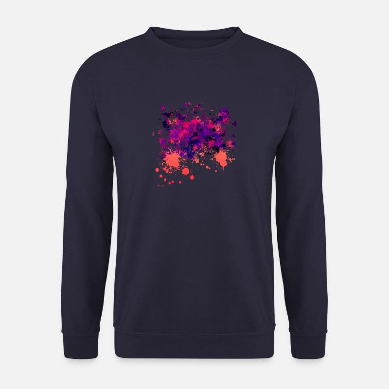 Farbspritzer Farbverlauf Bry - Unisex Pullover - Navy