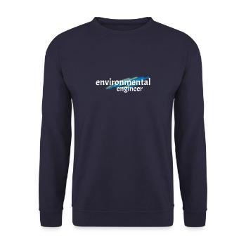 Environment Technician Environmental Protection Earth Gift - Unisex Sweatshirt - navy - Front - Alina (178cm) & Michal (187cm)