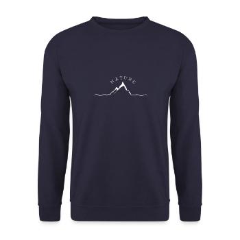 nature - Sweat-shirt Unisexe - marine - Devant - Alina (178cm) & Michal (187cm)