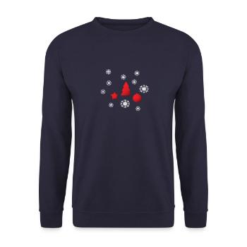 XMAS - Sweat-shirt Unisexe - marine - Devant - Alina (178cm) & Michal (187cm)