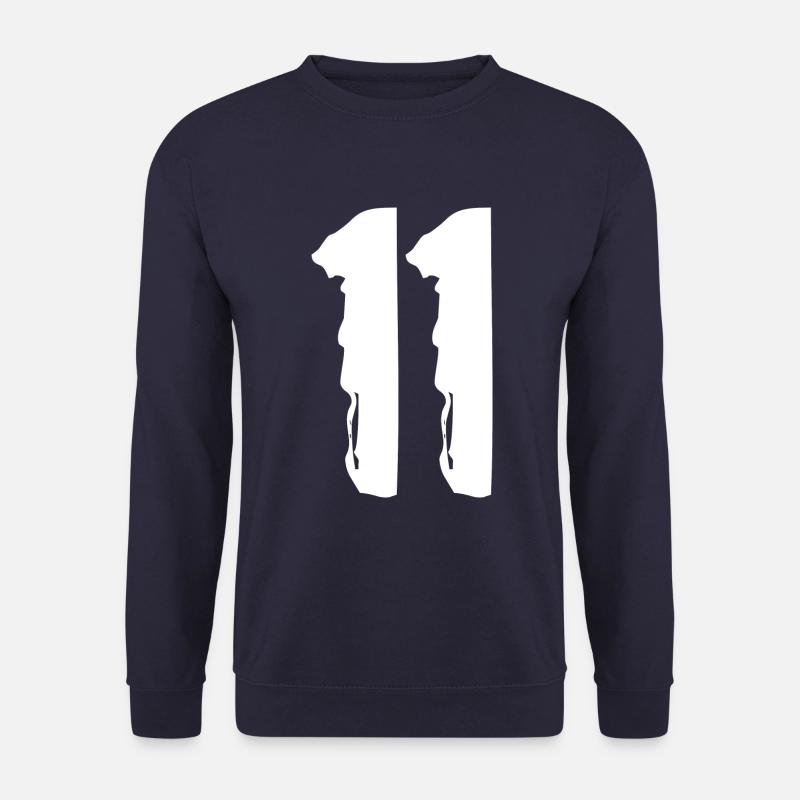11 Zahl Trikot - Unisex Pullover - Navy