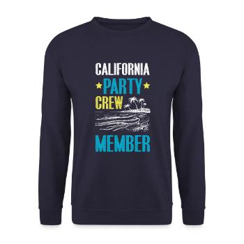 Équipe de fête en Californie - Sweat-shirt Unisexe - marine - Devant - Alina (178cm) & Michal (187cm)