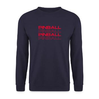 PINBALL PINBALL FLIPPER FLIPPER Chemise design rouge - Sweat-shirt Unisexe - marine - Devant - Alina (178cm) & Michal (187cm)