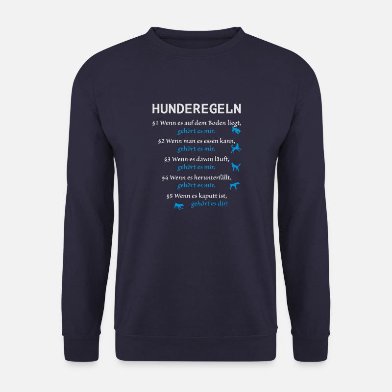 Hunderegeln - Unisex Pullover - Navy