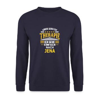 NACH_JENA - Unisex Pullover - Navy - Vorne - Alina (178cm) & Michal (187cm)