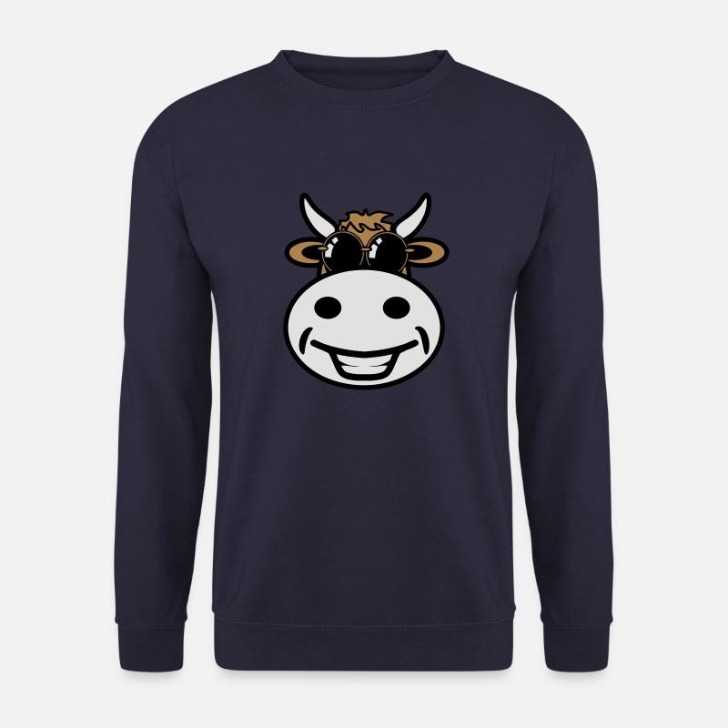Kuh witzig Sonnenbrille - Unisex Pullover - Navy