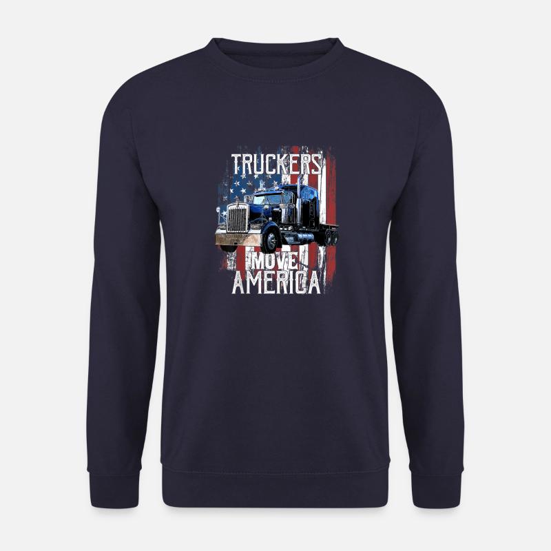 FLAGGE AMERIKANISCHER LKW - Unisex Pullover - Navy