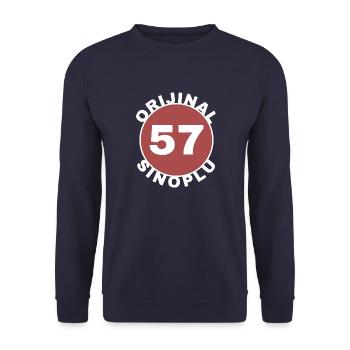 Sinop - Unisex Pullover - Navy - Vorne - Alina (178cm) & Michal (187cm)