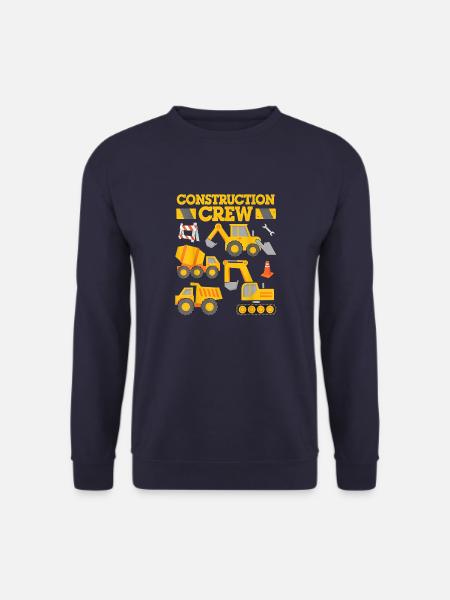 Construction Crew Arbeiter Bagger Ausrüstung Geschenk - Unisex Pullover - Navy