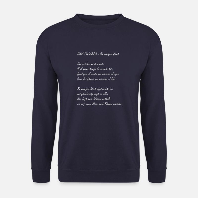 Ein einziges Wort - Unisex Pullover - Navy