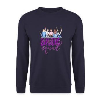 Bride bride wedding stag party bridesmaid party stag party - Unisex Sweatshirt - navy - Front - Alina (178cm) & Michal (187cm)