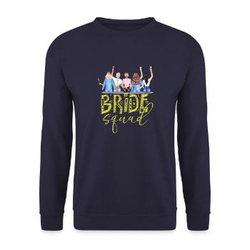 Bride bride wedding stag party bridesmaid party stag party - Unisex Sweatshirt - navy - Front - Alina (178cm) & Michal (187cm)