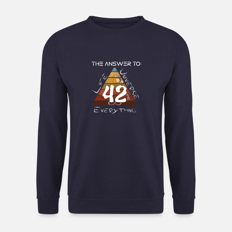 Life Universe Everything 42 Antwort - Unisex Pullover - Navy