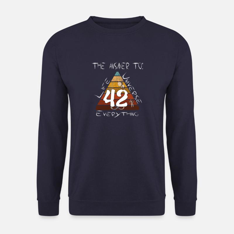 Life Universe Everything 42 Antwort - Unisex Pullover - Navy