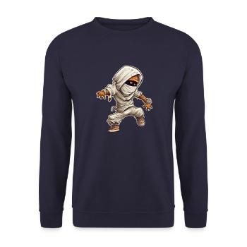 Mummy Dance - Unisex Pullover - Navy - Vorne - Alina (178cm) & Michal (187cm)