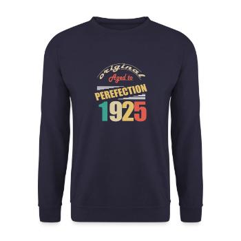 J’ai 99 ans | Je suis né en 1925 - birth - Sweat-shirt Unisexe - marine - Devant - Alina (178cm) & Michal (187cm)