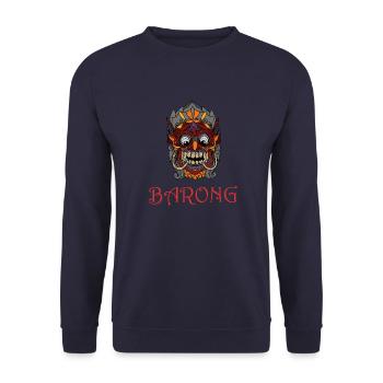Barong Mythologie Urlaub Bali Indonesien - Unisex Pullover - Navy - Vorne - Alina (178cm) & Michal (187cm)