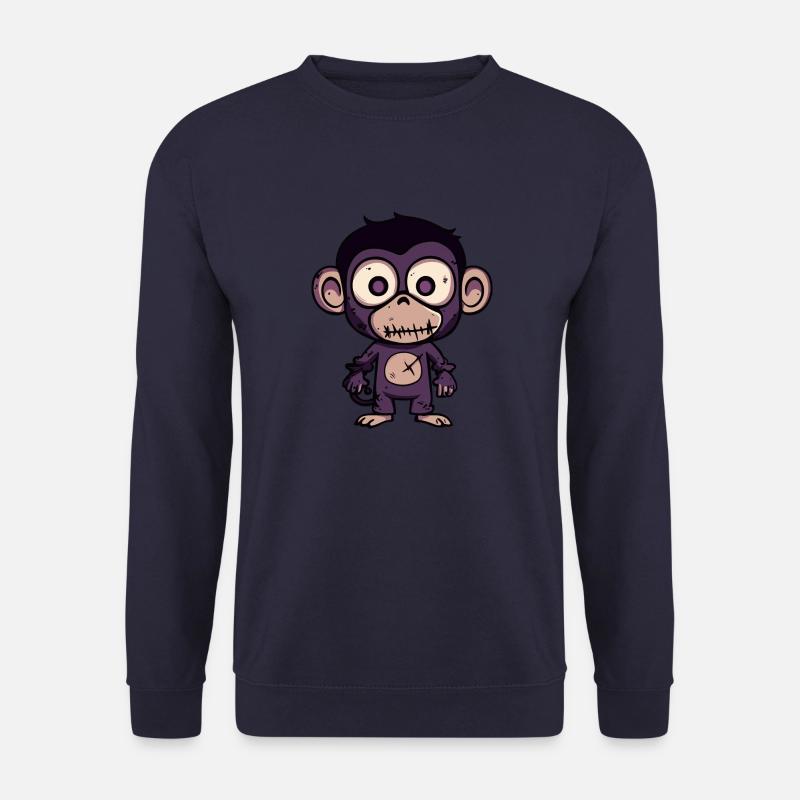 Monkey Halloween Zombie - Unisex Sweatshirt - navy