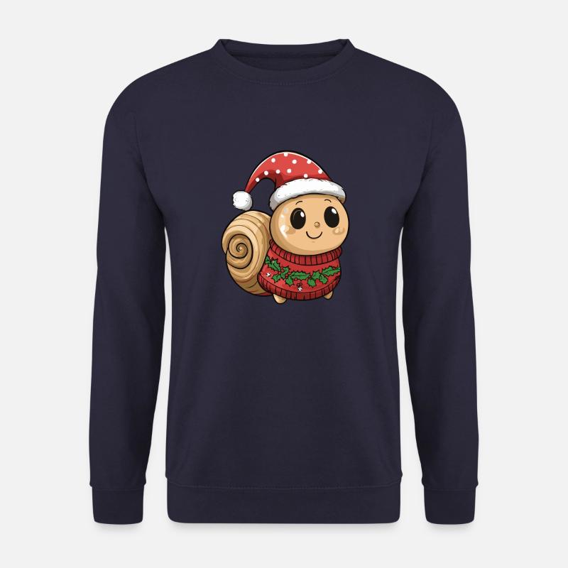 Snail Christmas Comic - Unisex Sweatshirt - navy
