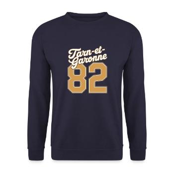 Tarn-et-Garonne 82 - Sweat-shirt Unisexe - marine - Devant - Alina (178cm) & Michal (187cm)