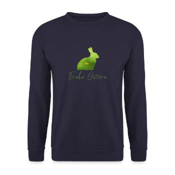 Happy Easter Easter - Unisex Sweatshirt - navy - Front - Alina (178cm) & Michal (187cm)