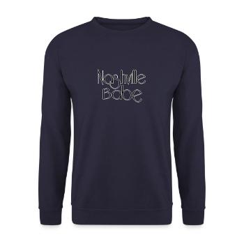 Nashville babe - Unisex Sweatshirt - navy - Front - Alina (178cm) & Michal (187cm)