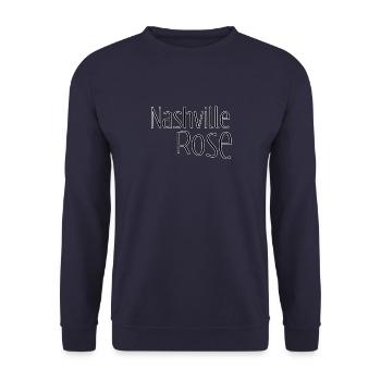 Nashville rose - Unisex Sweatshirt - navy - Front - Alina (178cm) & Michal (187cm)