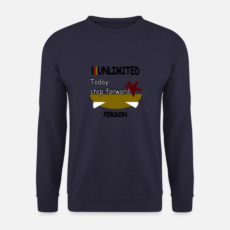 Aujourd’hui, pas en avant - Sweat-shirt Unisexe - marine