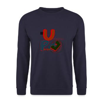 Unlimited Person Cool - Unisex Pullover - Navy - Vorne - Alina (178cm) & Michal (187cm)