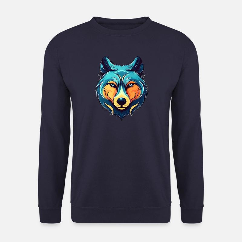 Die Aura des Wolfes - Unisex Pullover - Navy
