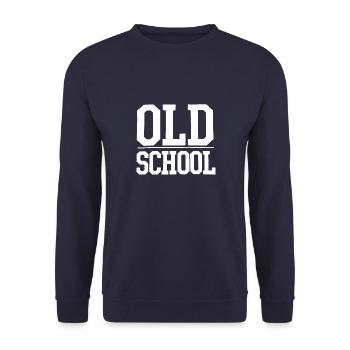 Old School - Sweat-shirt Unisexe - marine - Devant - Alina (178cm) & Michal (187cm)
