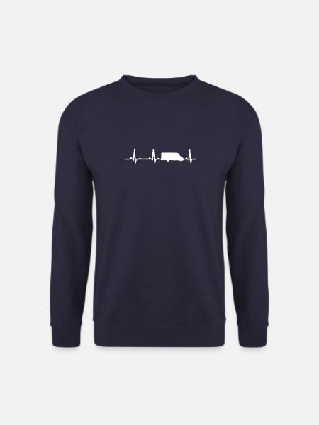 Ekg, Herzschlag, Wohnmobil - Unisex Pullover - Navy