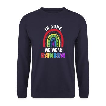 Les personnes LGBT - Sweat-shirt Unisexe - marine - Devant - Alina (178cm) & Michal (187cm)