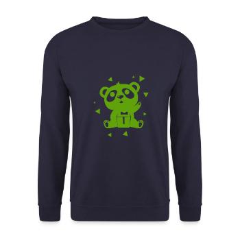Ours - Panda Forêt Nature Liberté Sauvage - Sweat-shirt Unisexe - marine - Devant - Alina (178cm) & Michal (187cm)