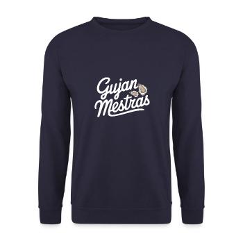 Gujan-Mestras - Sweat-shirt Unisexe - marine - Devant - Alina (178cm) & Michal (187cm)