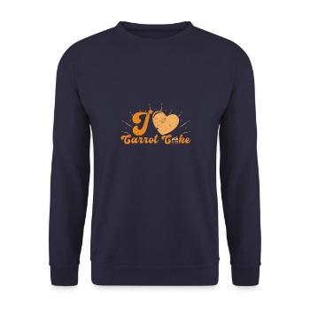 Pâtisserie Profession Gâteau aux carottes Cuisson Dicton - Sweat-shirt Unisexe - marine - Devant - Alina (178cm) & Michal (187cm)