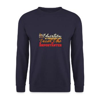 Gâteau Carotte Gâteau Dessert Cuisson Dicton - Sweat-shirt Unisexe - marine - Devant - Alina (178cm) & Michal (187cm)