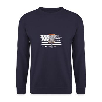 Lancer de disque volant Disc Golf Sports de loisirs - Sweat-shirt Unisexe - marine - Devant - Alina (178cm) & Michal (187cm)