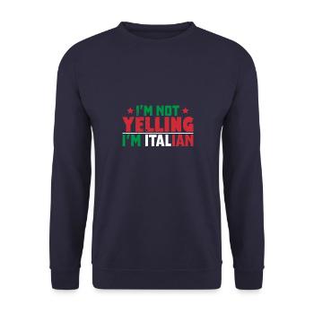 Italien italienere Rom Rejse ferie Rom Napoli - Unisex sweater - marineblå - Foran - Alina (178cm) & Michal (187cm)