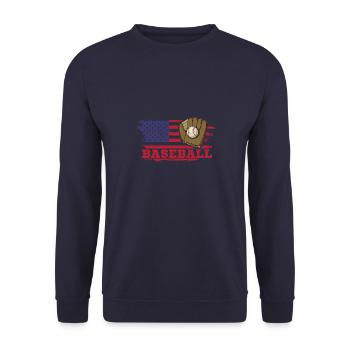 Gants de terrain de terrain de terrain de lanceur de baseball - Sweat-shirt Unisexe - marine - Devant - Alina (178cm) & Michal (187cm)