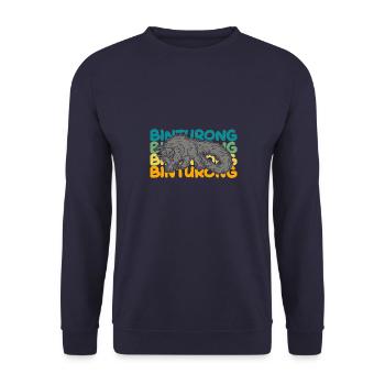 Tierwelt Binturong Polynesien Natur Bärenkatze - Unisex Pullover - Navy - Vorne - Alina (178cm) & Michal (187cm)