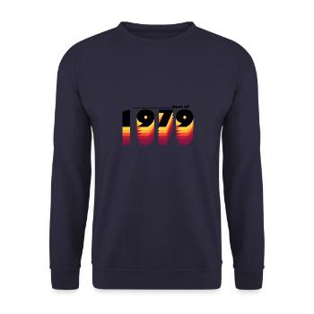 Vintage Retro Best of 1979, zur Feier des 46-jährigen Bestehens - Unisex Pullover - Navy - Vorne - Alina (178cm) & Michal (187cm)