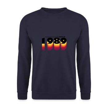 Vintage Retro Best of 1989, zur Feier des 36-jährigen Bestehens - Unisex Pullover - Navy - Vorne - Alina (178cm) & Michal (187cm)
