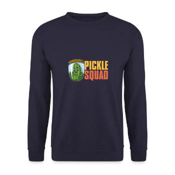 Gurken Gesundes Essen Vegan Gewürzgurken - Unisex Pullover - Navy - Vorne - Alina (178cm) & Michal (187cm)