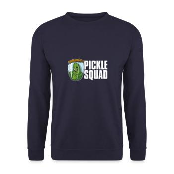 Concombres Aliments sains Cornichons végétaliens - Sweat-shirt Unisexe - marine - Devant - Alina (178cm) & Michal (187cm)