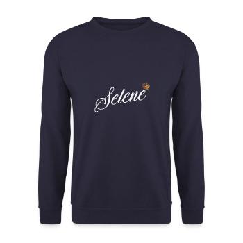 Selene Name für Frauen Kinder Kleinkinder - Selene Last - Unisex Pullover - Navy - Vorne - Alina (178cm) & Michal (187cm)