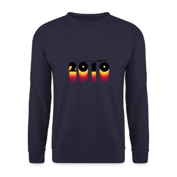 Best of 2010 - 15th Birthday Vintage 2010 Men - Unisex Sweatshirt - navy - Front - Alina (178cm) & Michal (187cm)