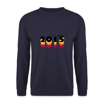 Proudly Celebrating 2015 - Vintage 10 Years of - Unisex Sweatshirt - navy - Front - Alina (178cm) & Michal (187cm)